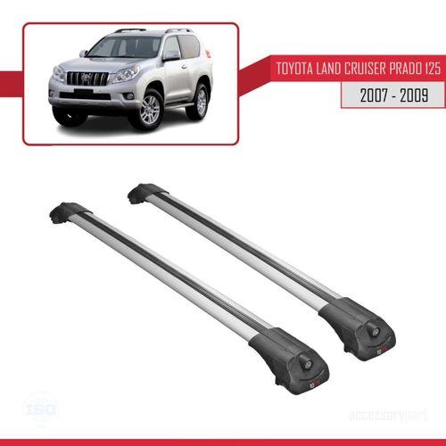 Toyota Land Cruiser Prado (J125) 2007-2009 Arası ile uyumlu ACE-1 Ara Atkı Tavan Barı GRİ