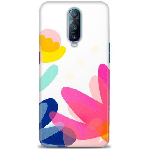 Oppo RX17 Pro Kılıf HD Baskılı Kılıf - Çiçekk + Tam Ekran Koruyucu