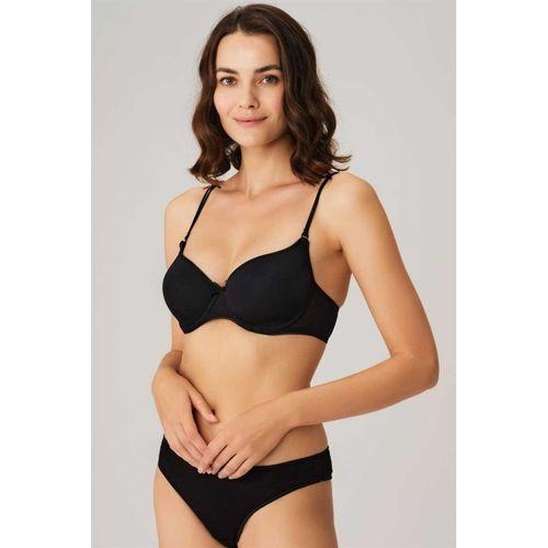 Kadın Balenli Desteksiz Dolgusuz Askıları Çıkabilen Yumuşak Süngerli Günlük Klasik T-shirt Sütyeni