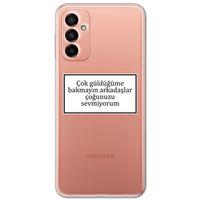 Galaxy M23 Kılıf HD Yazı Baskılı Silikon Arka Kapak - Yazı 15