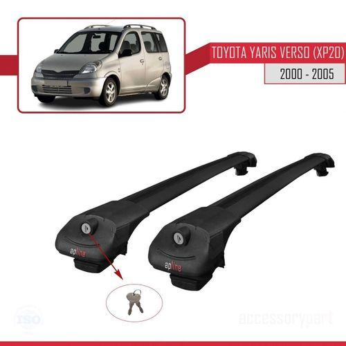 Toyota Yaris Verso (XP20) 2000-2005 Arası ile uyumlu ACE-1 Ara Atkı Tavan Barı SİYAH