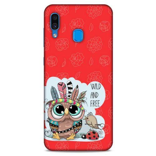 Animax Kırmızı Kızılderili Baykuş Samsung Galaxy A30 Kılıf Desenli Silikon