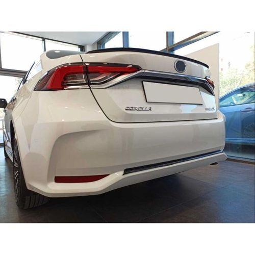 Toyota Corolla Uyumlu 2019+ Arka Tampon Alt Çıtası Piano Black