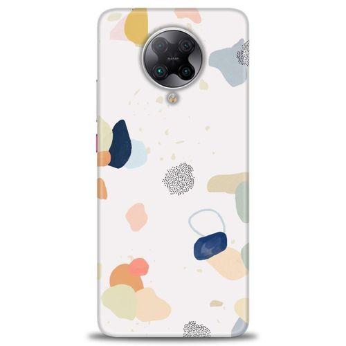 Xiaomi Redmi K30 Pro Kılıf HD Baskılı Kılıf - Benekler ve Renkler + Tam Ekran Koruyucu