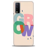 Vivo Y20 Kılıf HD Baskılı Kılıf - Grow + Tam Ekran Koruyucu