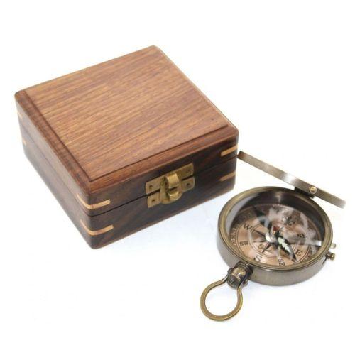 Ahşap Kutulu Pusula