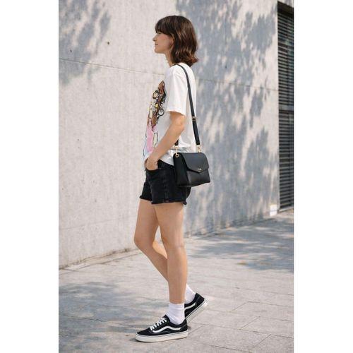 ALEXANDERGARDI Baskılı Bisiklet Yaka Kadın T-shirt