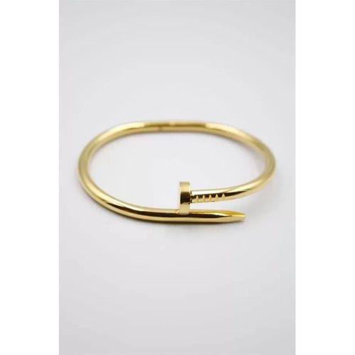 Taşsız Çivi Çelik Bilezik - Altın