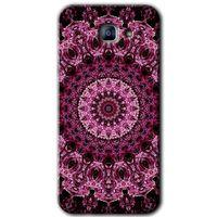 Galaxy A8 2016 Kılıf HD Desen Baskılı Arka Kapak - Mandala Patterns Kaleidoscope
