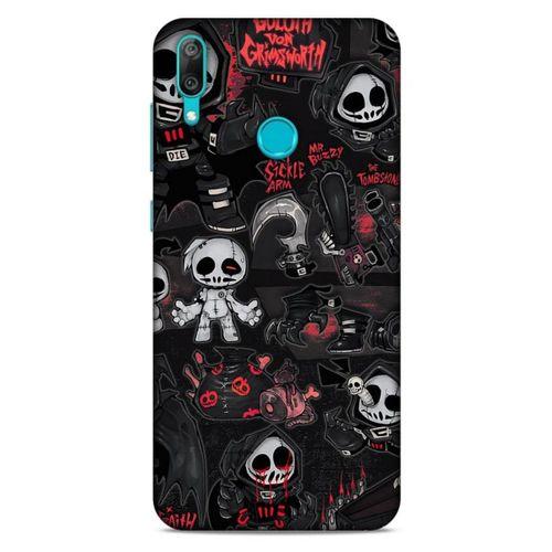 Huawei Y7 2019 Uyumlu Kılıf Motorsiklet (30) Silicone Case İskelet