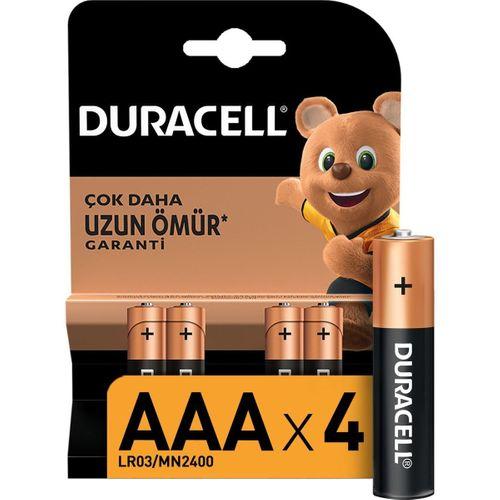 Duracell 4Lü AAA İnce Kalem Pil