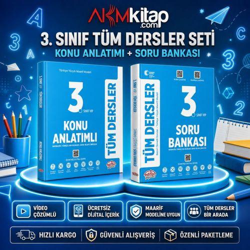 Data Yayınları 3. Sınıf Tüm Dersler Konu ve Soru Bankası Seti 2 Kitap