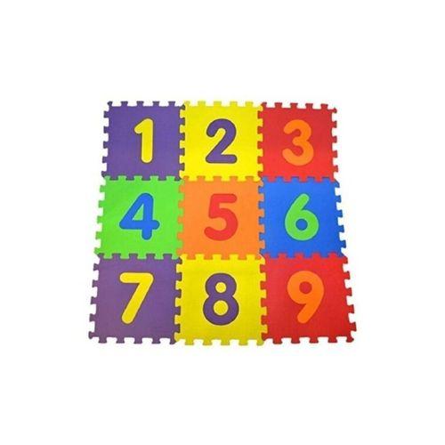 9 Parça Büyük Boy Rakamlı Sayılı Sünger Yapılı Oyun Karosu Yer Matı Puzzle Yapboz Royaleks-68803
