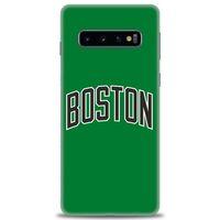Samsung Galaxy S10 Kılıf HD Baskılı Kılıf - Boston Yeşil + Tam Ekran Koruyucu