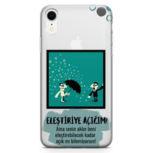 Apple iPhone XR Kılıf Eleştriye Açığım Arka Kapak Koruma Desenli Full Koruyucu