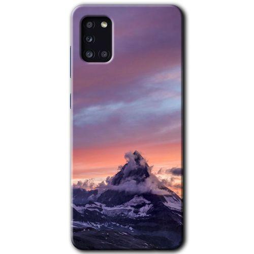 Galaxy A31 Kılıf HD Desen Baskılı Arka Kapak - Zirve + Kırılmaz Cam