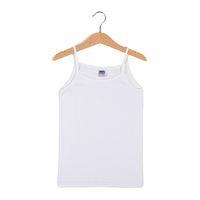 Kız Çocuk Çocuk Ribana Biyeli Pamuk İp Askılı 6 Lı Atlet Berrak-2520