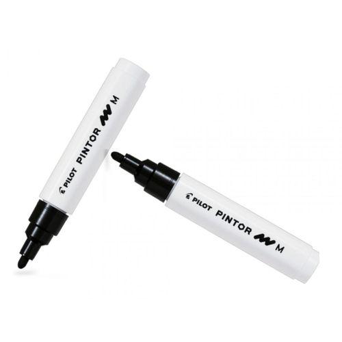 PILOT PİNTOR (M) YUVARLAK UÇ SİYAH ( İki Adet )