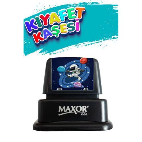 Kıyafet Kaşesi Astronot Temalı Öğrenci Kaşesi/ Kıyafet Etiketi / Kumaş Kıyafet Kaşesi