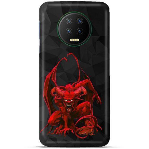 Lopard İnfinix Note 7 Uyumlu Kılıf Tattoo's (17) Tasarım Kılıf Red Dragon