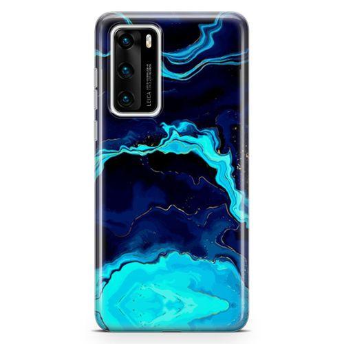 Huawei P40 Kılıf Premium Mermer Arka Kapak Koruma Desenli Full Koruyucu