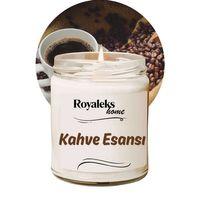 Doğal Özel Seri Kokulu Dekoratif Kavanoz Mum 210 cc - Kahve Kokusu Esansı - RYL