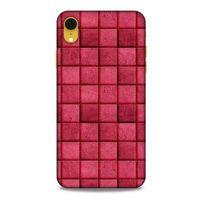 Apple iPhone XR Kılıf Patchwork (29) Arka Koruma Kılıfı Pembe