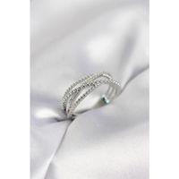 Gümüş Renk Sarmal Model Kadın Yüzük