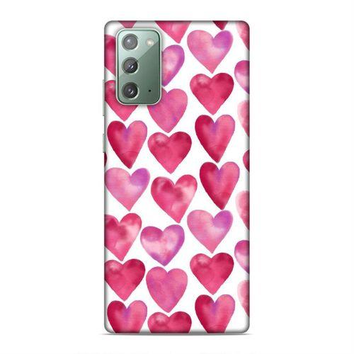 Samsung Galaxy Note 20 Kılıf Kalpler Arka Kapak Silikon Koruma Full Koruyucu