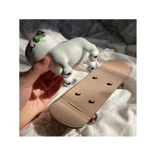 Kaykay Üstünde Kedi (Bu ürün Sadece Plastik parçadır - Almadan Önce Soru Sorabilirsiniz)