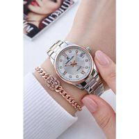 Daniel Klein Çelik Kordonlu 2 Yıl Garantili 3 Atm Suya Dayanıklı Kadın Kol Saati+Bileklik BF.11024.6