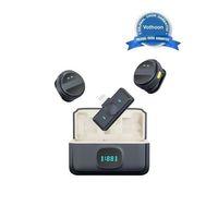 2 Adet Profesyonel Kablosuz Yaka Mikrofonu Lighting Uyumlu Manyetik Klipsli