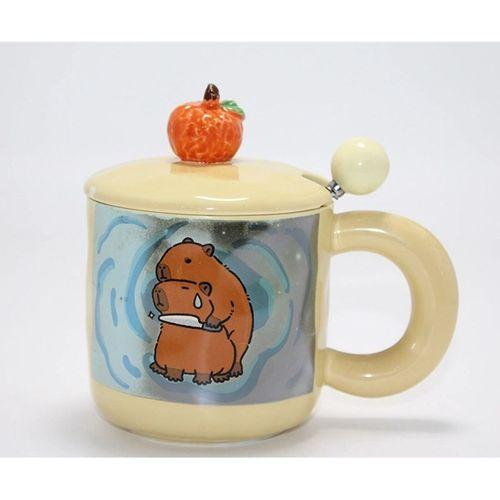 3d Capybara Desenli Porselen Kupa Bardak Alk4501