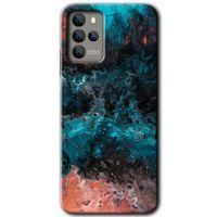 Omix X700 Kılıf HD Desen Baskılı Arka Kapak - Liquid Colorfull