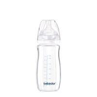 Bebedor Geniş Ağızlı Isıya Dayanıklı Cam Biberon 260ml 51301