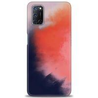 Oppo A72 Kılıf HD Baskılı Kılıf - Sisli Turuncu + Tam Ekran Koruyucu