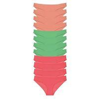 12 Adet Süper Eko Set Likralı Kadın Slip Külot 509