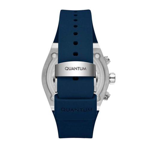 Quantum HNG1237.399 Quartz Kronograf Silikon Lacivert 10 ATM 44 mm Erkek Kol Saati