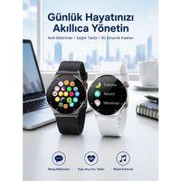 Akıllı Saat Amoled Ekran Bluetooth Bağlantılı Sesli Görüşme Nabız Ölçer