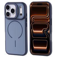 Apple iPhone 17 Pro Max Kılıf M-safe Şarj Özellikli Kamera Standlı Zore Notron Kapak