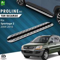 S-Dizayn Kia Sportage 2 OEM Still Pro V2 Aluminyum Yan Basamak 173 Cm 2004-2010