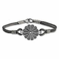 Gümüş Oksitli Papatya Kazaziye Bileklik