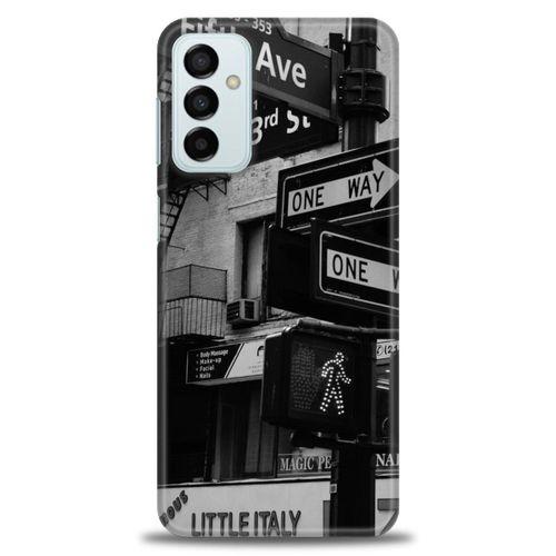 Samsung Galaxy M13 Kılıf HD Baskılı Kılıf - One Way + Tam Ekran Koruyucu