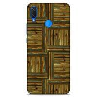 Lopard Huawei Psmart 2019 Uyumlu Kılıf Wood'X (47) Crystal Flex Kılıf Baskılı