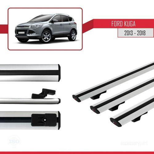 Ford Kuga 2013-2018 Arası ile uyumlu Basic Model Ara Atkı Tavan Barı GRİ 3 ADET