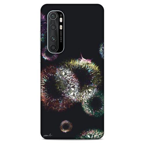 Y.Liva-2021 Özel Seri Siyah Soyut-114 Xiaomi Mi Note 10 Lite Kılıf Silikon Kapak