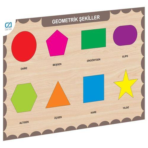 Eğitici Oyuncak CAAHS-3204 CA GAMES AHŞAP GEOMETRİK ŞEKİLLER BUL-TAK