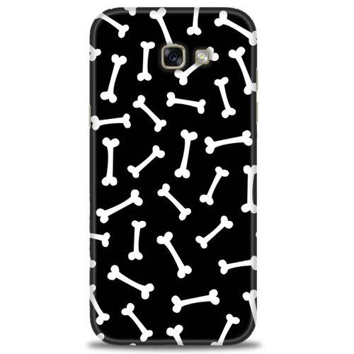 Samsung Galaxy A7 2017 / A720 Kılıf HD Baskılı Kılıf - Kemikler + Tam Ekran Koruyucu