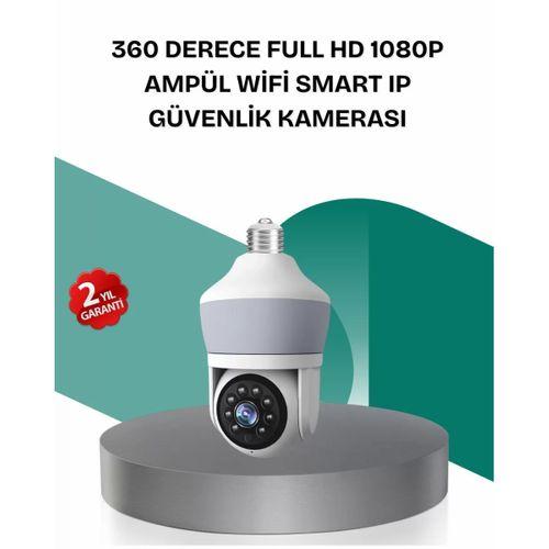 Kablosuz 360° Döner Başlıklı Full Hd Güvenlik Kamerası