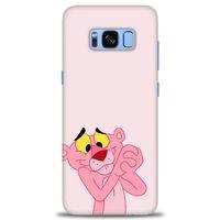 Samsung Galaxy S8 Plus Kılıf HD Baskılı Kılıf - Pembe Panter + Tam Ekran Koruyucu